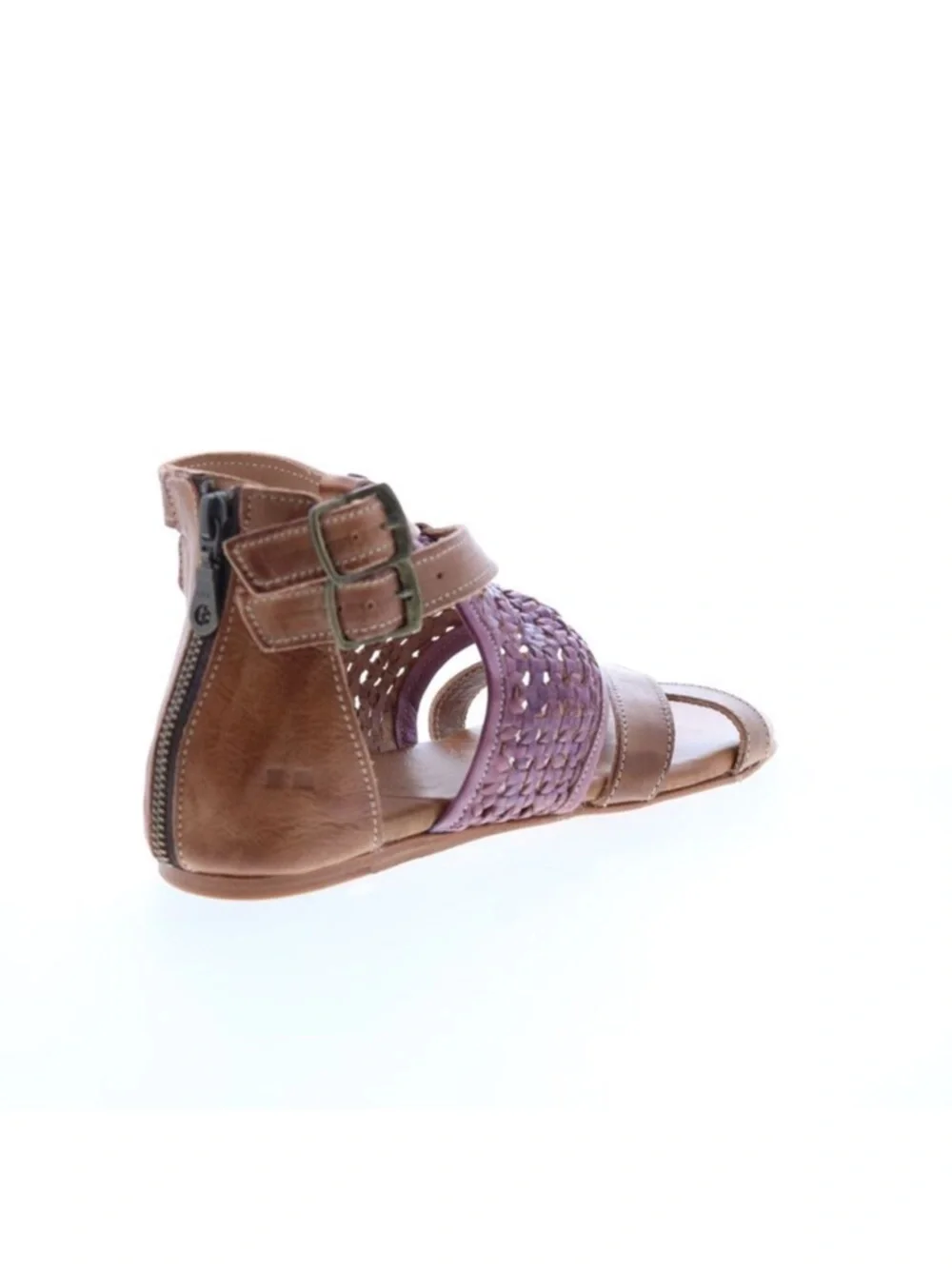 Bed Stu Womens Capriana Tan and Lilac Shoes (NWT)